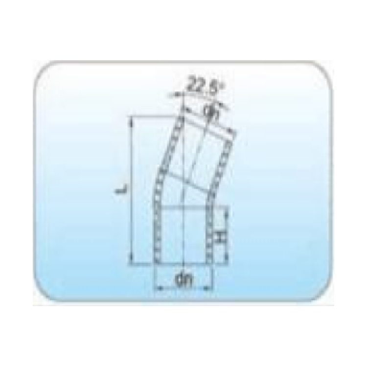 وصلة Hdpe الانصهار بعقب مع 22.5 درجة الكوع