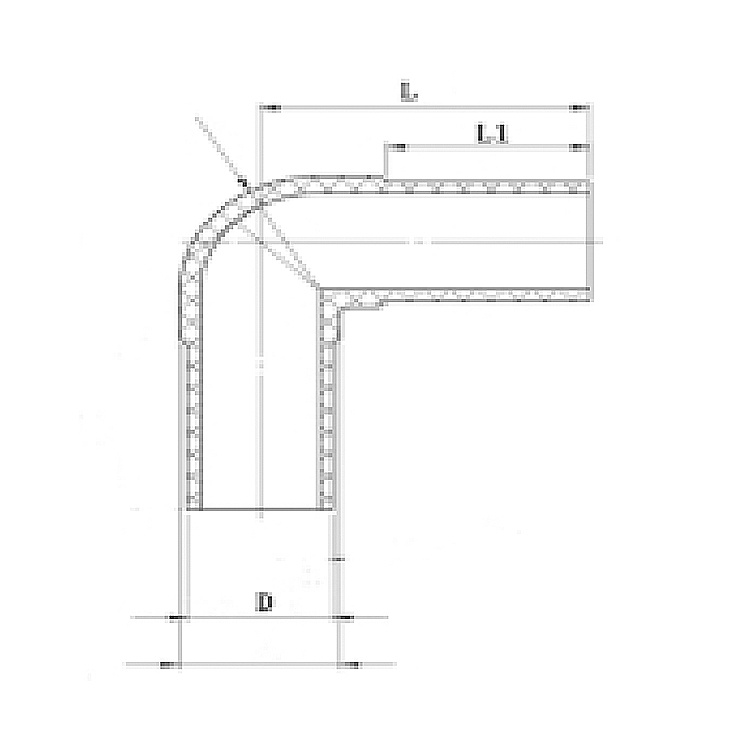 وصلة Hdpe الانصهار بعقب مع 90 درجة الكوع